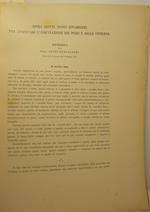 Sopra alcuni nuovi apparecchi per attenuare l'inquinazione dei pozzi e delle cisterne. Memoria letta nella sessione dell'8 maggio 1932