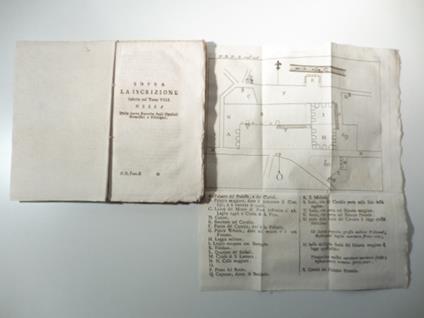 Sopra la iscrizione inserita nel tomo VIII della Nuova Raccolta degli Opuscoli scientifici e filologici. Lettera di Damisto accademico Agiato a Beronide Accademico Agiato - copertina