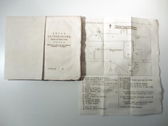 Sopra la iscrizione inserita nel tomo VIII della Nuova Raccolta degli Opuscoli scientifici e filologici. Lettera di Damisto accademico Agiato a Beronide Accademico Agiato - copertina