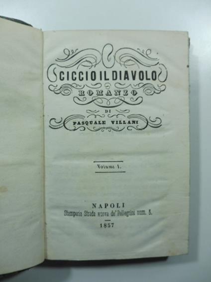 Ciccio il diavolo. Romanzo - Pasquale Villani - copertina