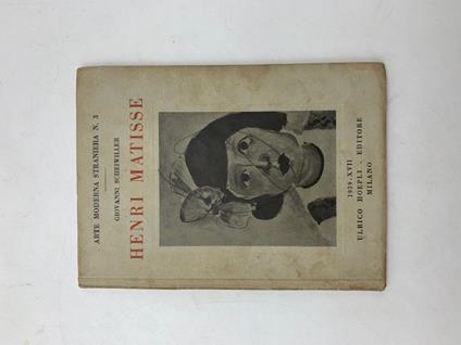 Henri Matisse - Giovanni Scheiwiller - copertina