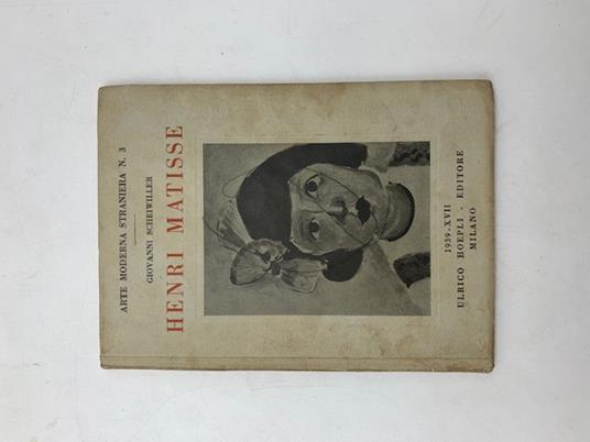 Henri Matisse - Giovanni Scheiwiller - copertina