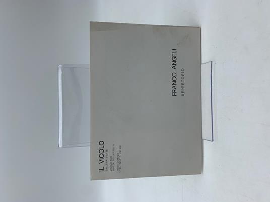 Il Vicolo Galleria d'Arte, Genova. Franco Angeli. Repertorio (pieghevole) - copertina