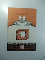 Biblocco BB per forti, campate e sovraccarichi. Fornaci riunite, Torino. Pieghevole pubblicitario