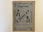 G. Caudano & C., Torino. Catalogo n. 1. Novembre 1910. Tosatrici per capelli, cavalli, pecore e cani