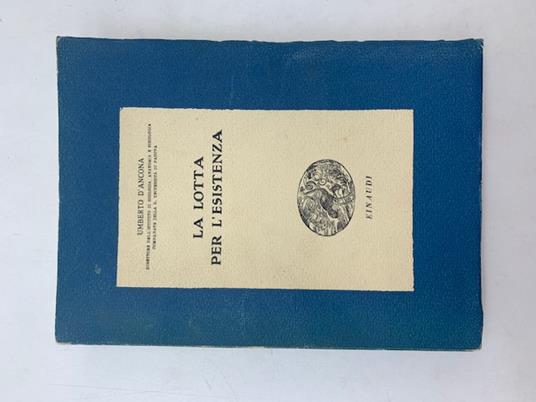 La lotta per l'esistenza - Umberto D'Ancona - copertina