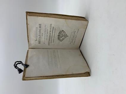 Delle scienze metafisiche per gli giovanetti. Edizione seconda veneta - Antonio Genovesi - copertina