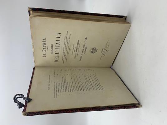 La patria. Geografia dell'Italia. Provincie di Aquila, Chieti, Teramo, Campobasso - Gustavo Strafforello - copertina