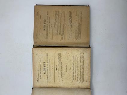 Ministero di Agricoltura, Industria e Commercio. Bollettino ufficiale per l'amministrazione dei pesi e delle misure e del saggio e marchio dei metalli preziosi. Anni IV, V, VI, VII, VIII, IX - copertina