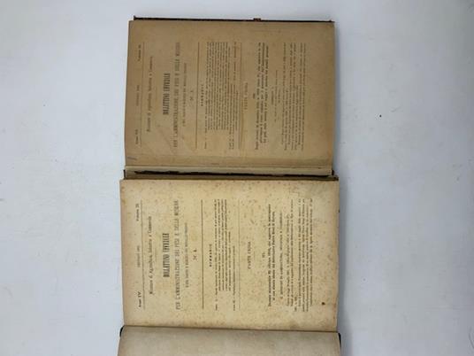 Ministero di Agricoltura, Industria e Commercio. Bollettino ufficiale per l'amministrazione dei pesi e delle misure e del saggio e marchio dei metalli preziosi. Anni IV, V, VI, VII, VIII, IX - copertina