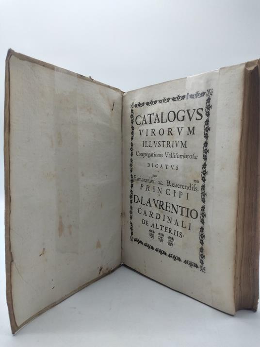 Catalogus sanctorum et plurium virorum illustrium qui veluti mystici flores effloruerunt in Valle Umbrosa - copertina