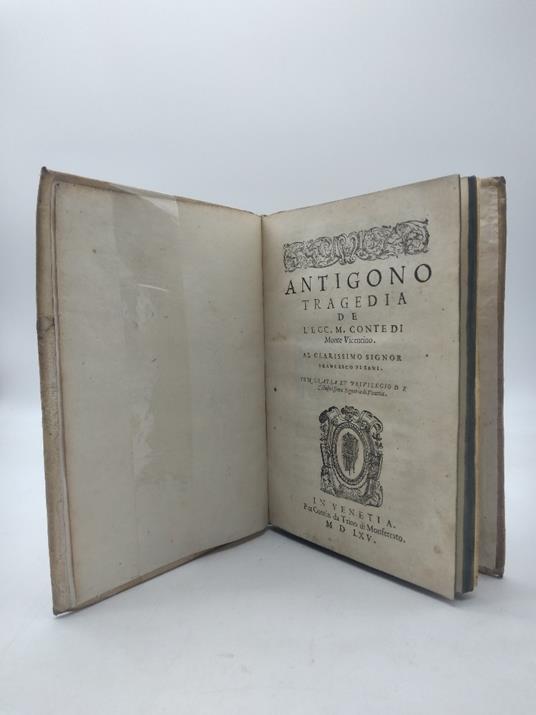 Antigono. Tragedia de l'ecc. M. Conte di Monte Vicentino - copertina