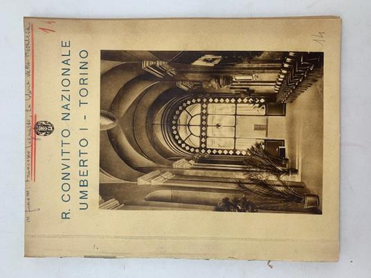 R. Convitto Nazionale Umberto I - Torino - Francesco Cognasso - copertina