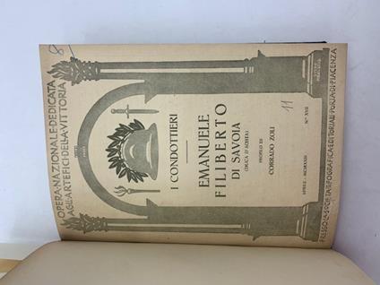 I condottieri. Emanuele Filiberto di Savoia (Duca d'Aosta) - Corrado Zoli - copertina