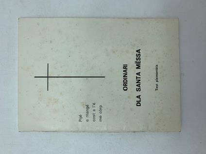 Ordinari dla Santa Messa. Test piemonteis - copertina