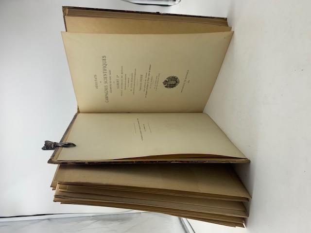Resultats des campagnes scientifiques accomplies sur son yacht par Albert Ier, Prince Souverain de Monaco. Fascicule 89. Liste generale des stations des campagnes scientifiques du prince Albert de Monaco avec neuf cartes des itineraires et des notes