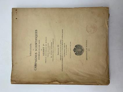 Resultats des campagnes scientifiques accomplies sur son yacht par Albert I, Prince Souverain de Monaco. Fascicule 40. Exploration du Nord-Ovest du Spitsberg enterprise sous les auspices de S.A.S. le Prince de Monaco. Premier partie - copertina