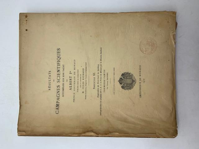Resultats des campagnes scientifiques accomplies sur son yacht par Albert I, Prince Souverain de Monaco. Fascicule 40. Exploration du Nord-Ovest du Spitsberg enterprise sous les auspices de S.A.S. le Prince de Monaco. Premier partie