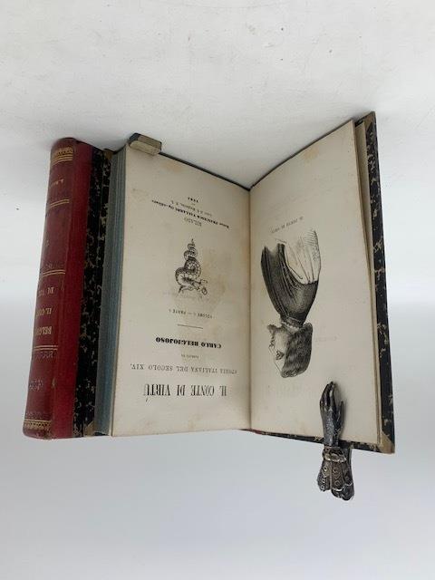 Il conte di virtù. Storia italiana del secolo XIV narrata da Carlo Belgiojoso. Volume I. Parte I ( - II. Parte II) - Carlo Belgiojoso - copertina