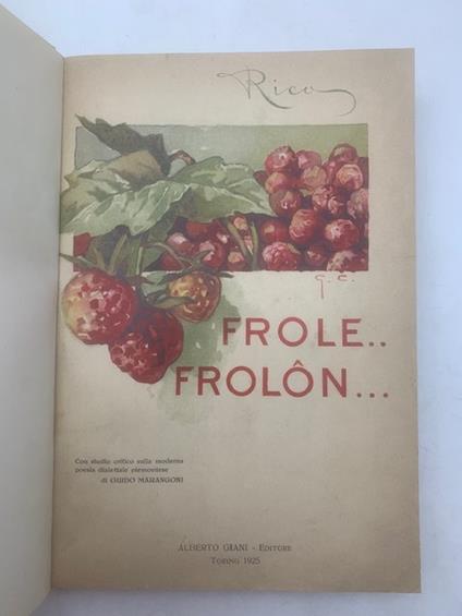 Frole....Frolon - Rico - copertina