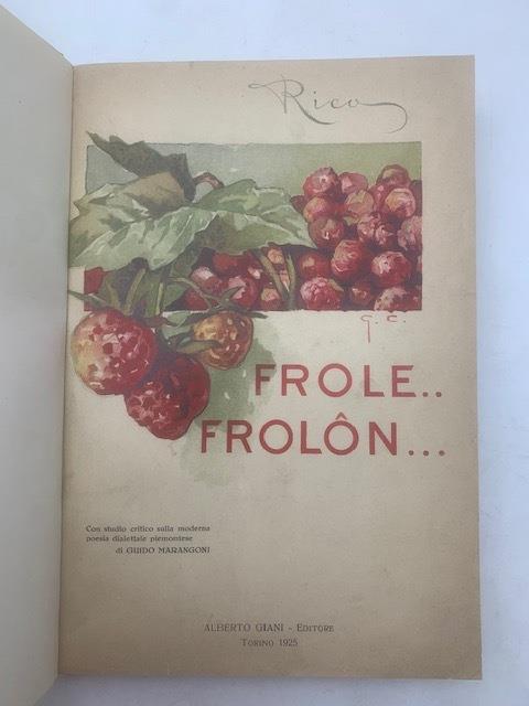 Frole....Frolon - Rico - copertina