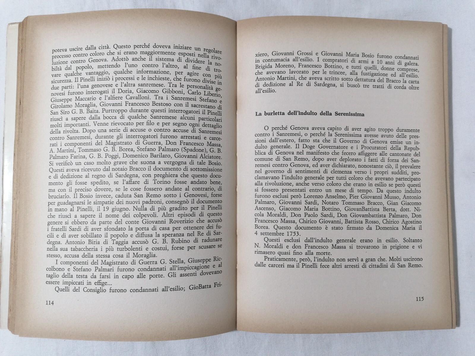 San Remo Antica - Libro Arturo Bacherini cronache di vita sanremese 1962