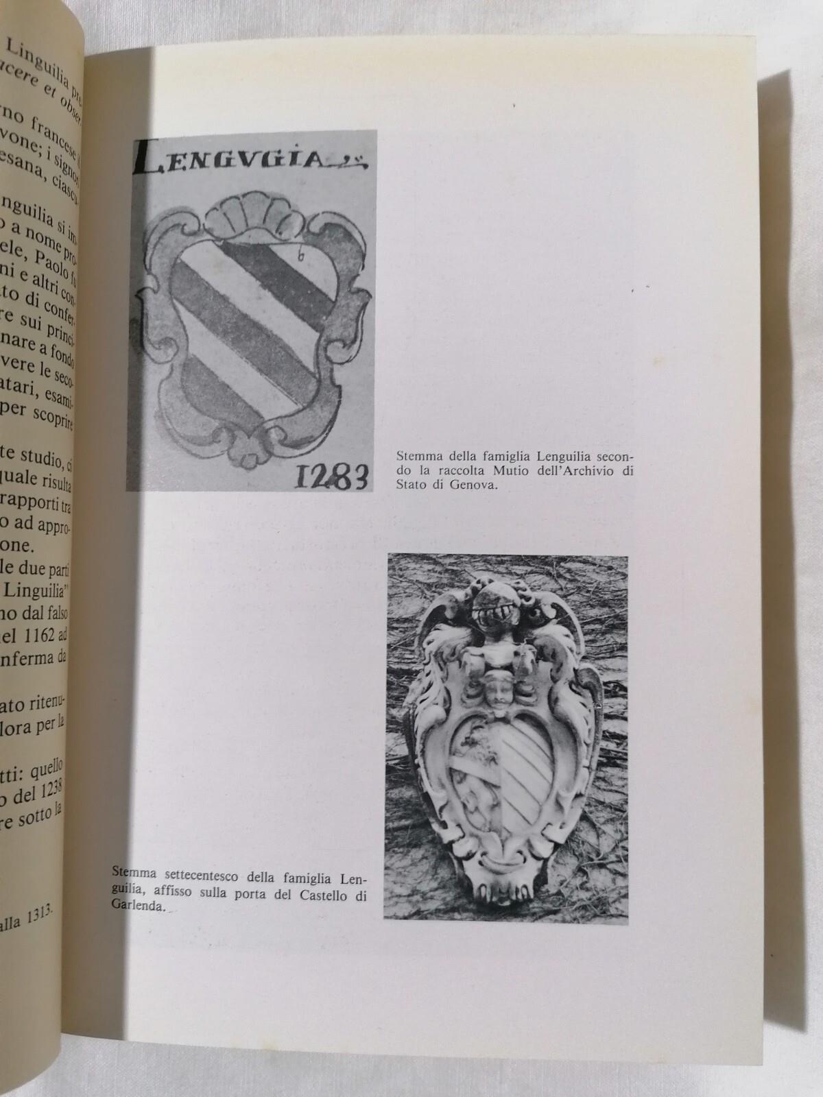 Il Feudo di Lingueglietta e i Suoi Statuti Comunali Libro Nilo Calvini Imperia