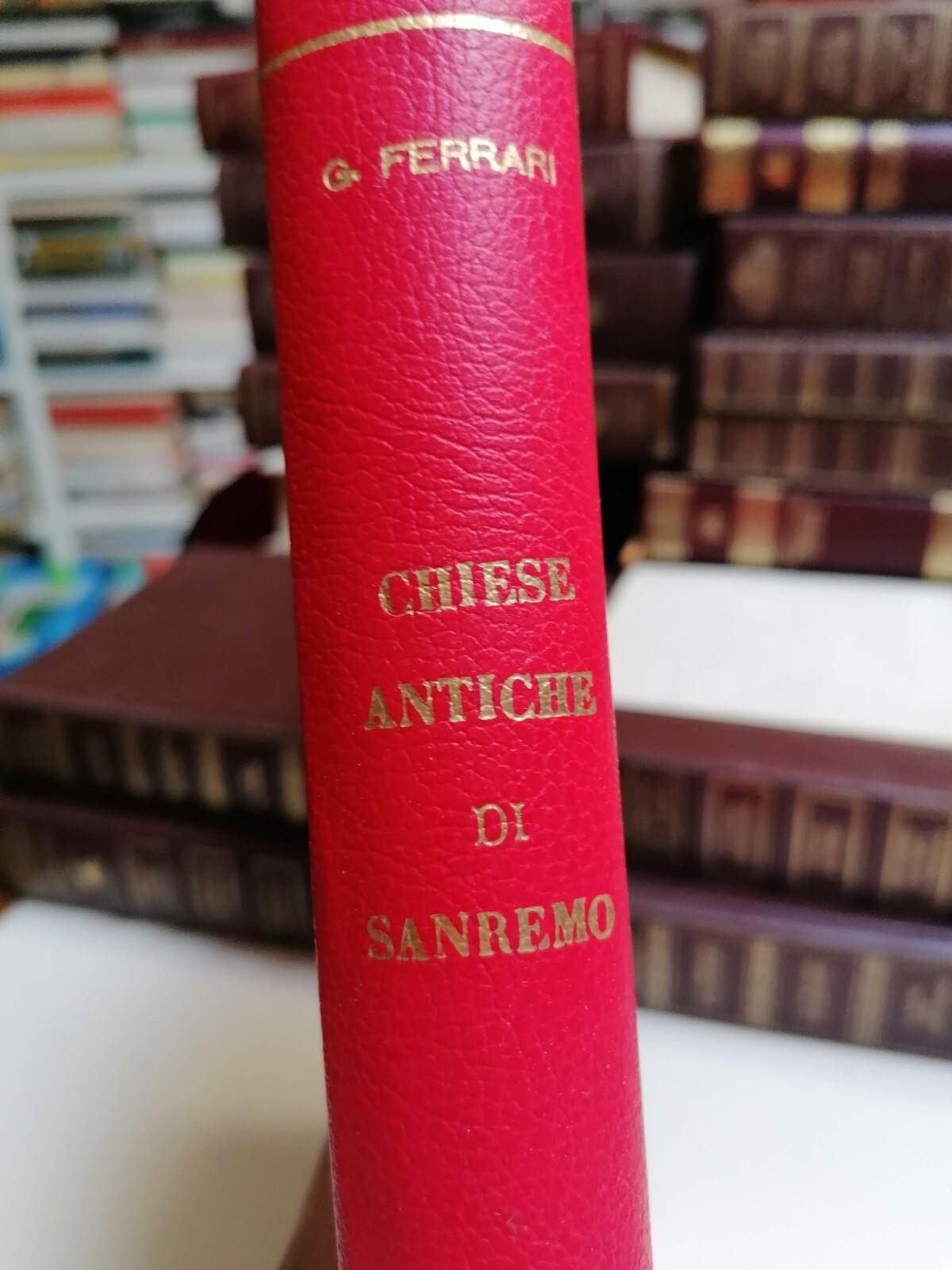 Chiese Antiche Di Sanremo Libro Giuseppe Ferrari Cenni Storici Anche Scomparse