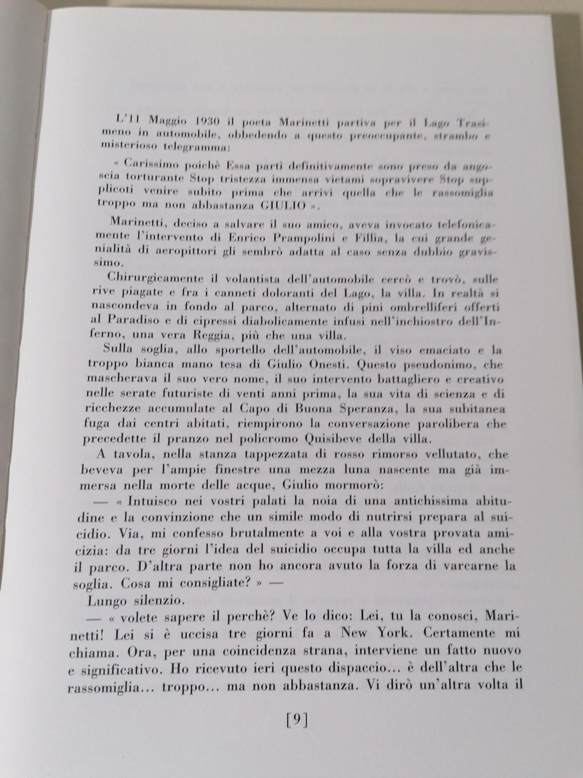 La Cucina Futurista Un Pranzo che evitò un Suicidio Libro Marinetti Fillia 1998