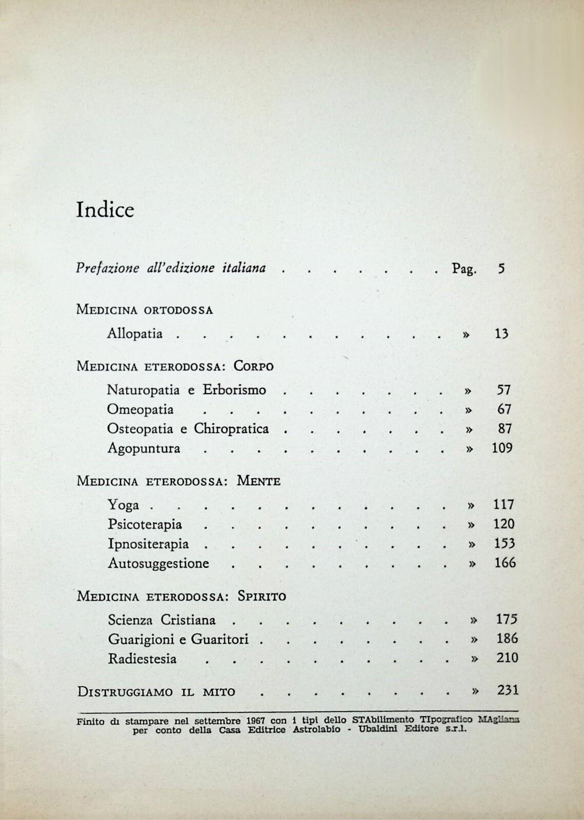 Terapie Eterodosse LIbro Brian Inglis Radiestesia Omeopatia Yoga Agopuntura 1967