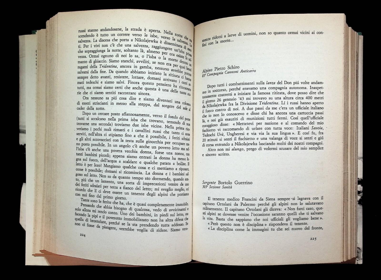 Nikolajewka c'ero anch'io Libro Giulio Bedeschi Quarta Edizione Mursia Rilegato