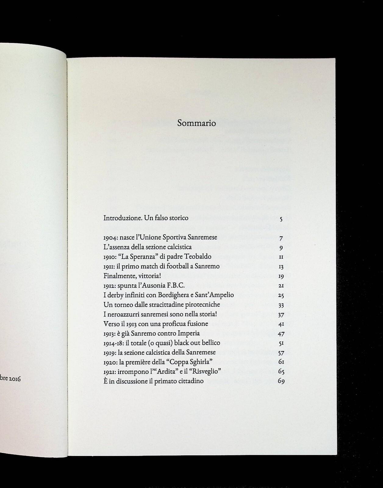I Pionieri del Football Ponentino Libro Sanremese Calcio 1910 1922 Gerson Maceri