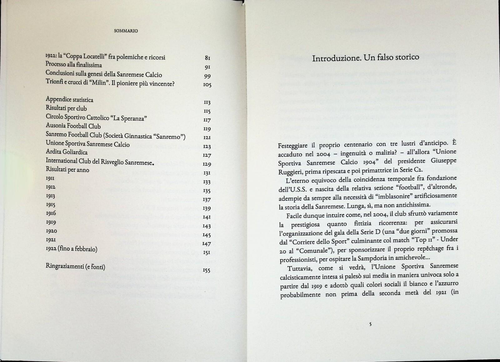 I Pionieri del Football Ponentino Libro Sanremese Calcio 1910 1922 Gerson Maceri