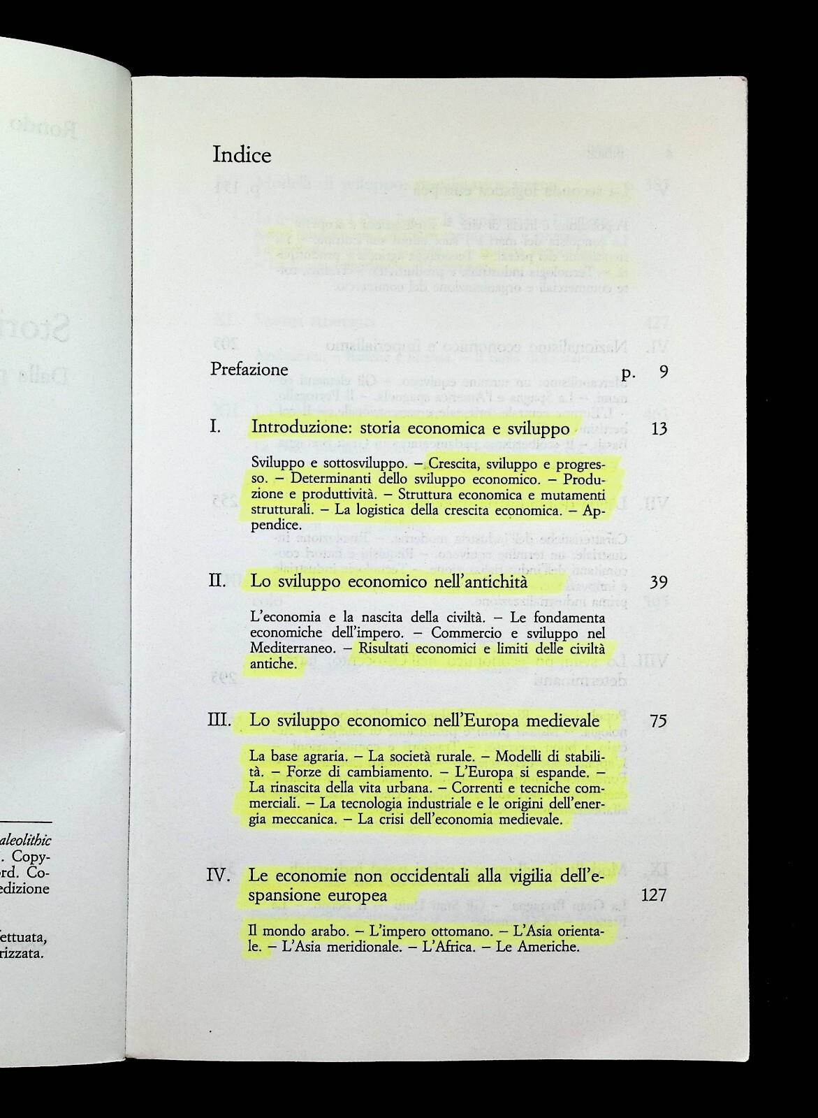 Storia Economica del Mondo Libro Rondo Cameron 1998 il Mulino 8815063404
