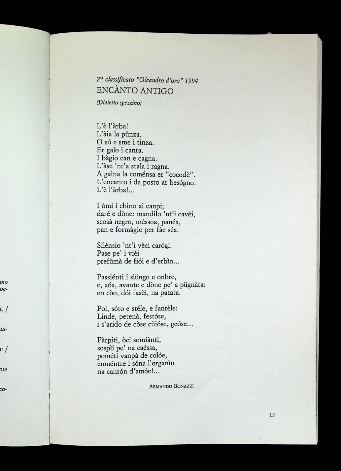 Premio Oleandro Camporosso Poesia Dialettale Ligure 1994 1995 Poesie Dialetto