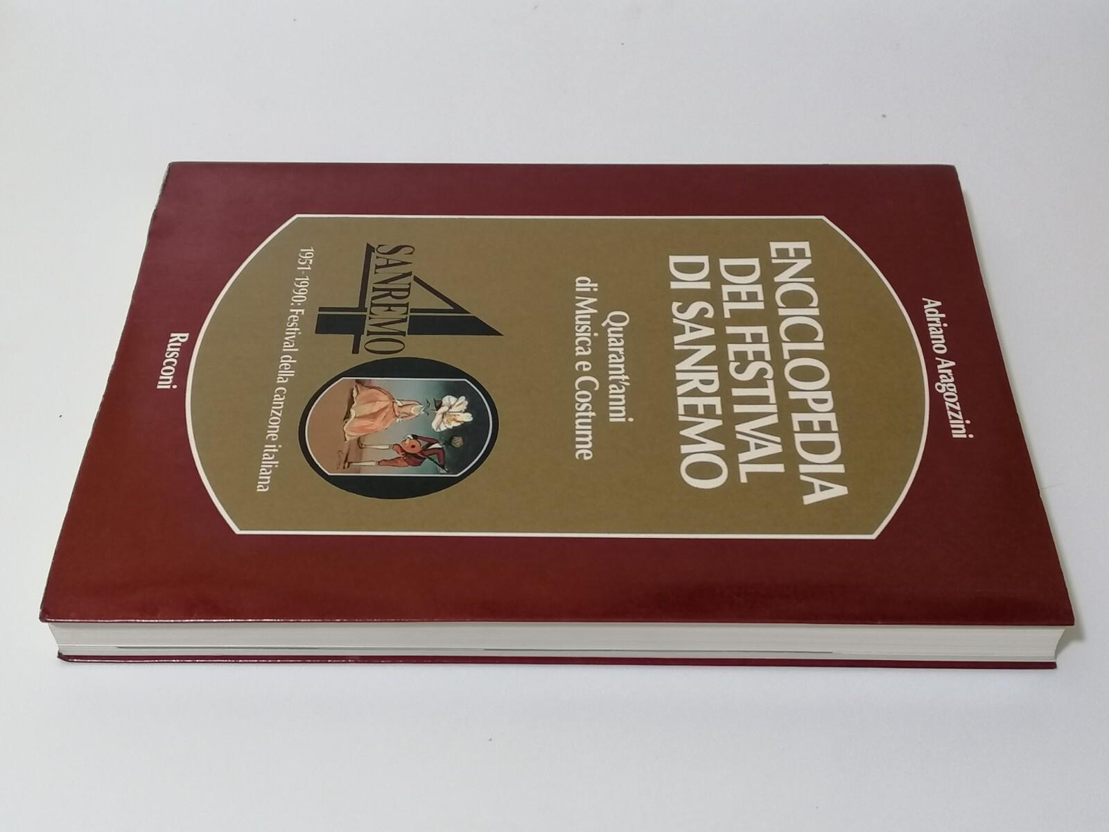 Enciclopedia Del Festival Di Sanremo Libro Aragozzini Rusconi Prima Edizione