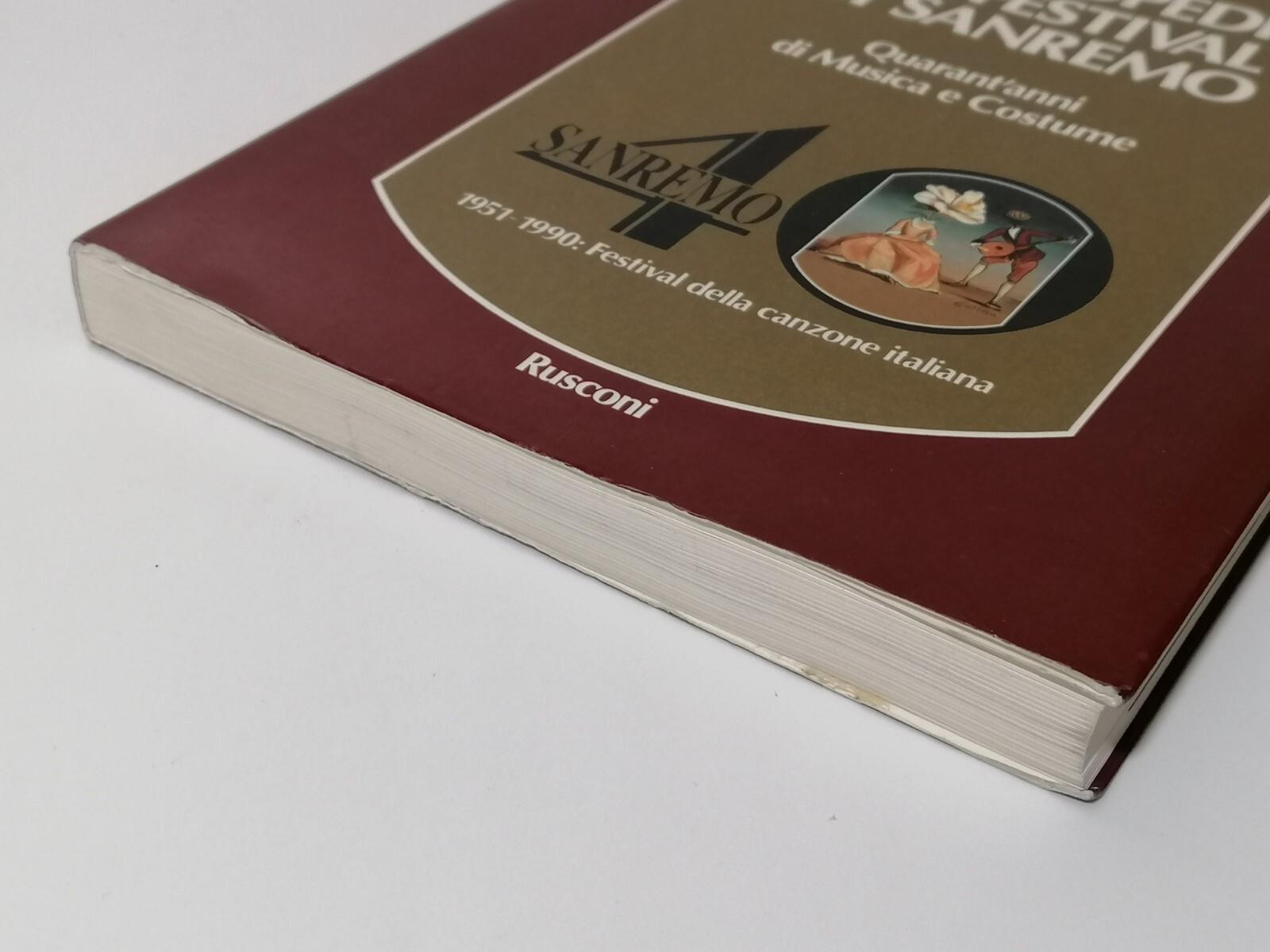 Enciclopedia Del Festival Di Sanremo Libro Aragozzini Rusconi Prima Edizione