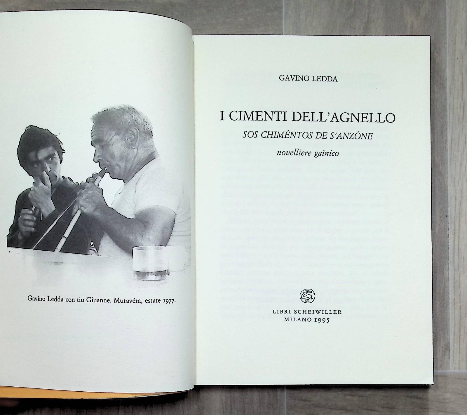 I Cimenti Dell'Agnello Libro Gavino Ledda Sos Chimentos de s'anzone Scheiwiller
