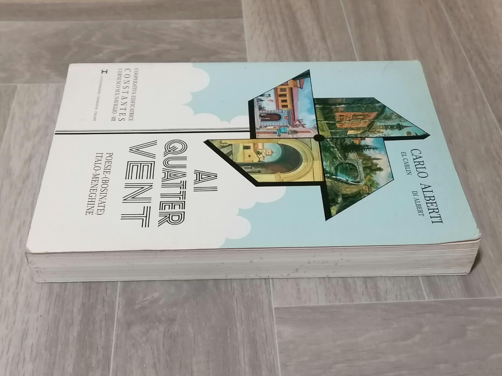 Ai Quater Vent Libro Carlo Alberti Carlin Poesie Bosinate Italo Meneghine 1988