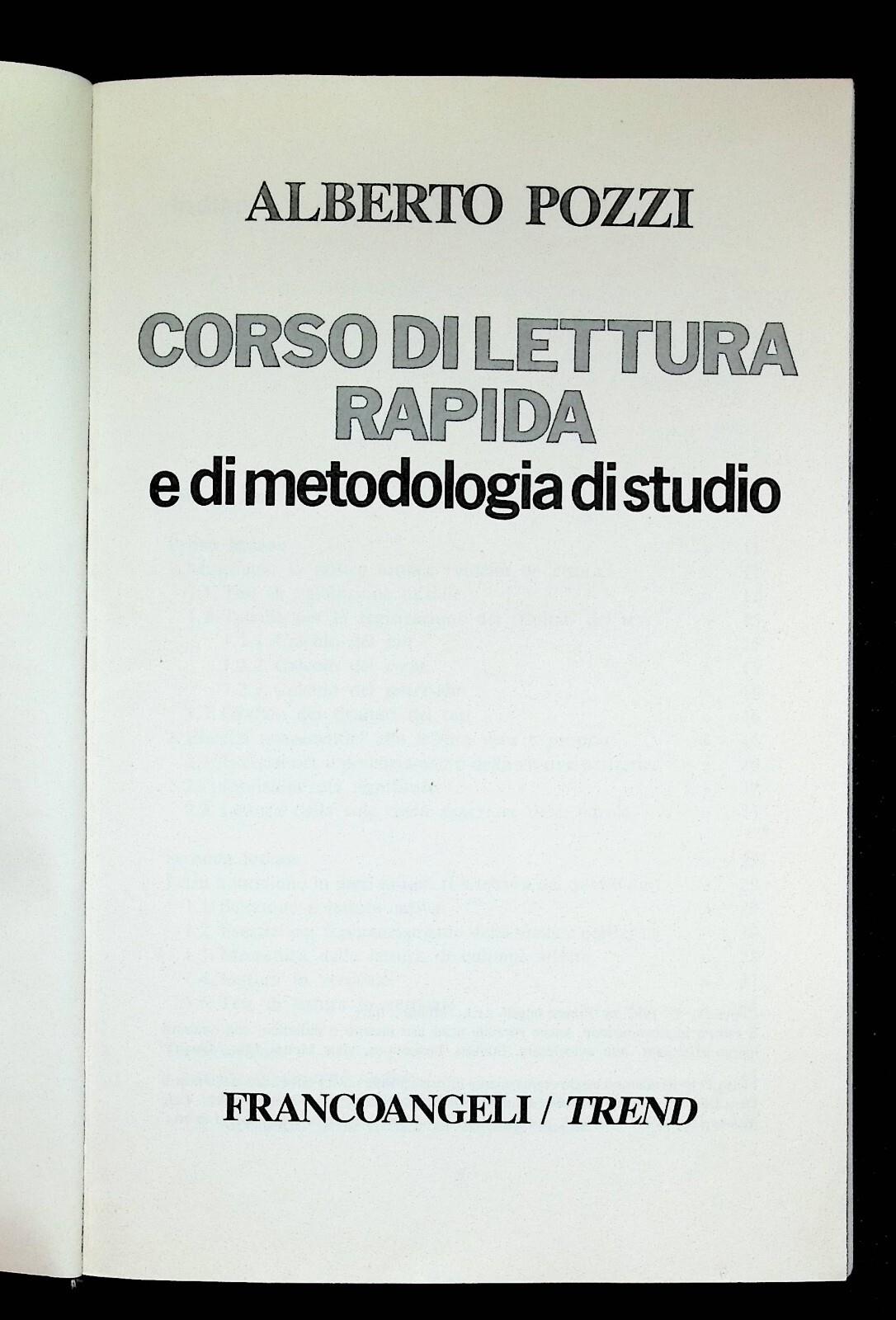 Corso di Lettura Rapida e di Metodologia di Studio Libro Pozzi 8820479214