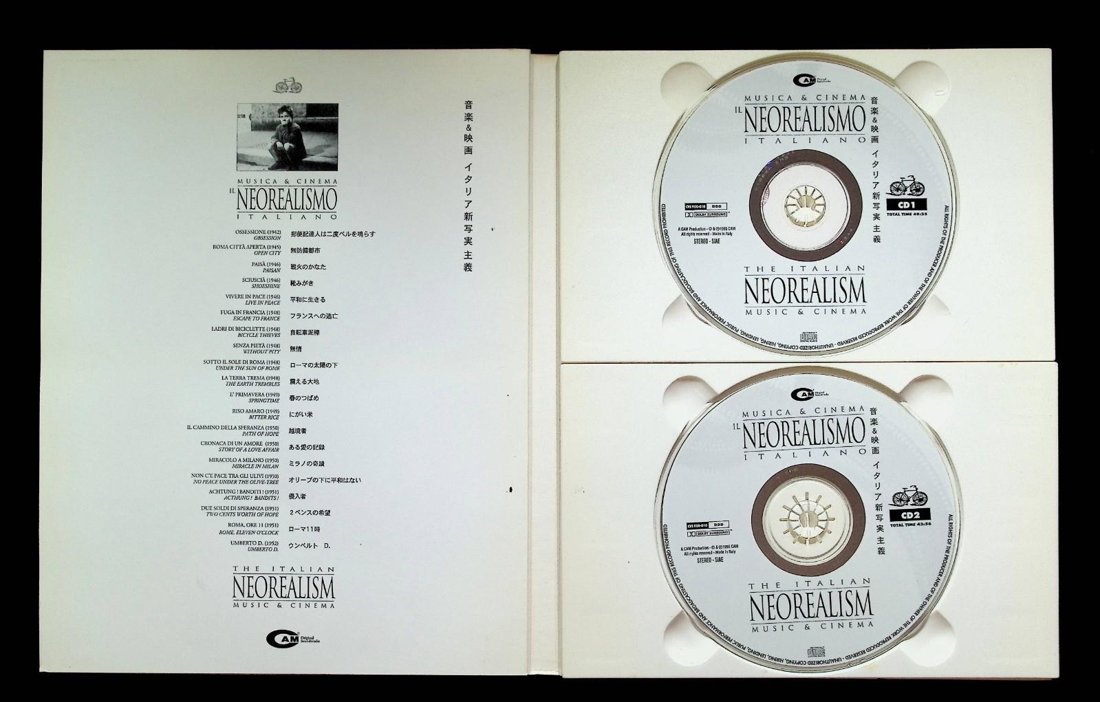 Musica & Cinema il Neorealismo Italiano Neorealism Lizzani 2 CD CAM + Libro Raro