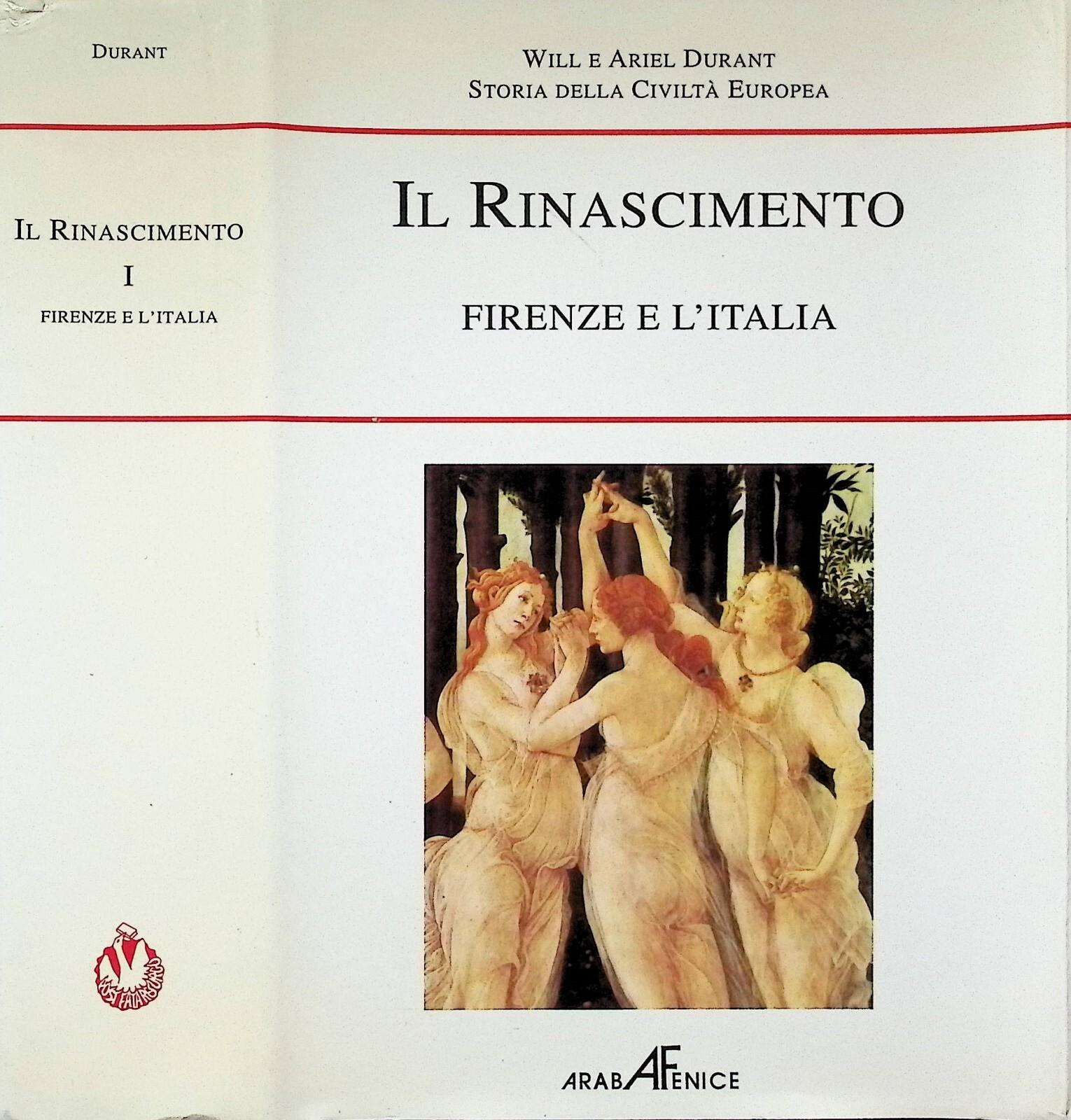 Il Rinascimento Libro Will Ariel Durant 2 Volumi Firenze Medici arabAFenice 1999