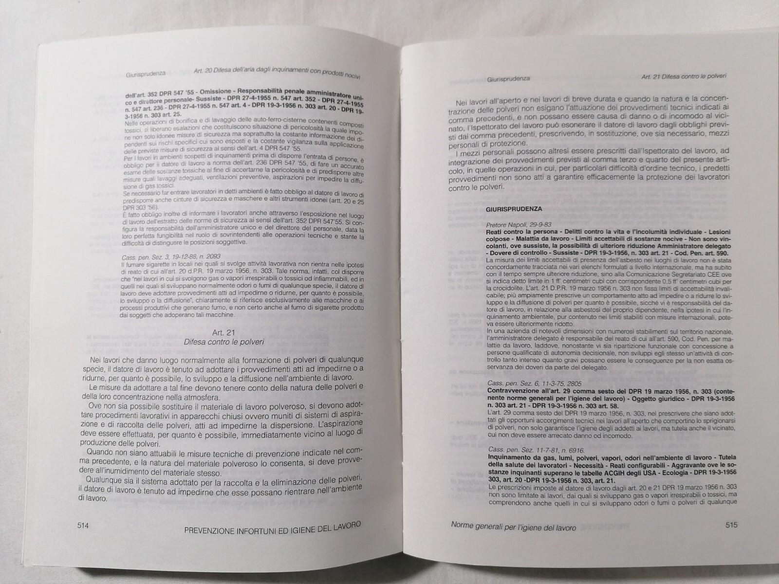 Prevenzione Infortuni ed Igiene del Lavoro - Libro Manuale Epc 1992 Lepore