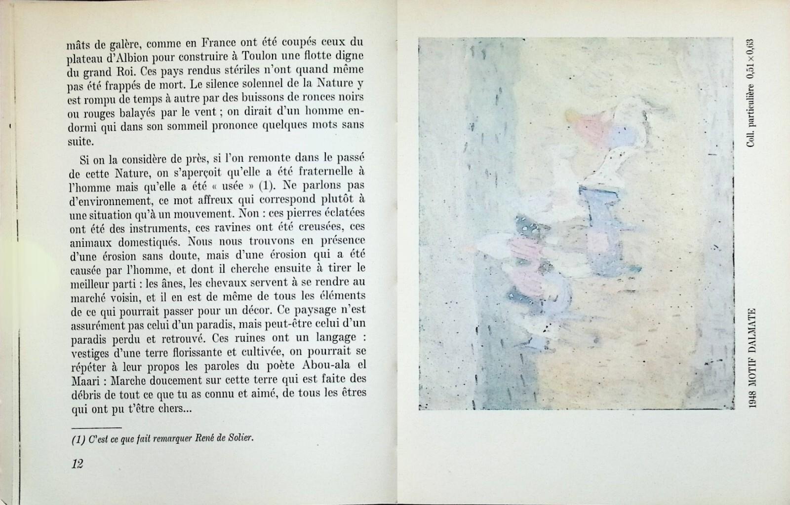 Zoran Music Libro Jean Grenier Musée de Poche in Francese Illustrato 1970 Arte