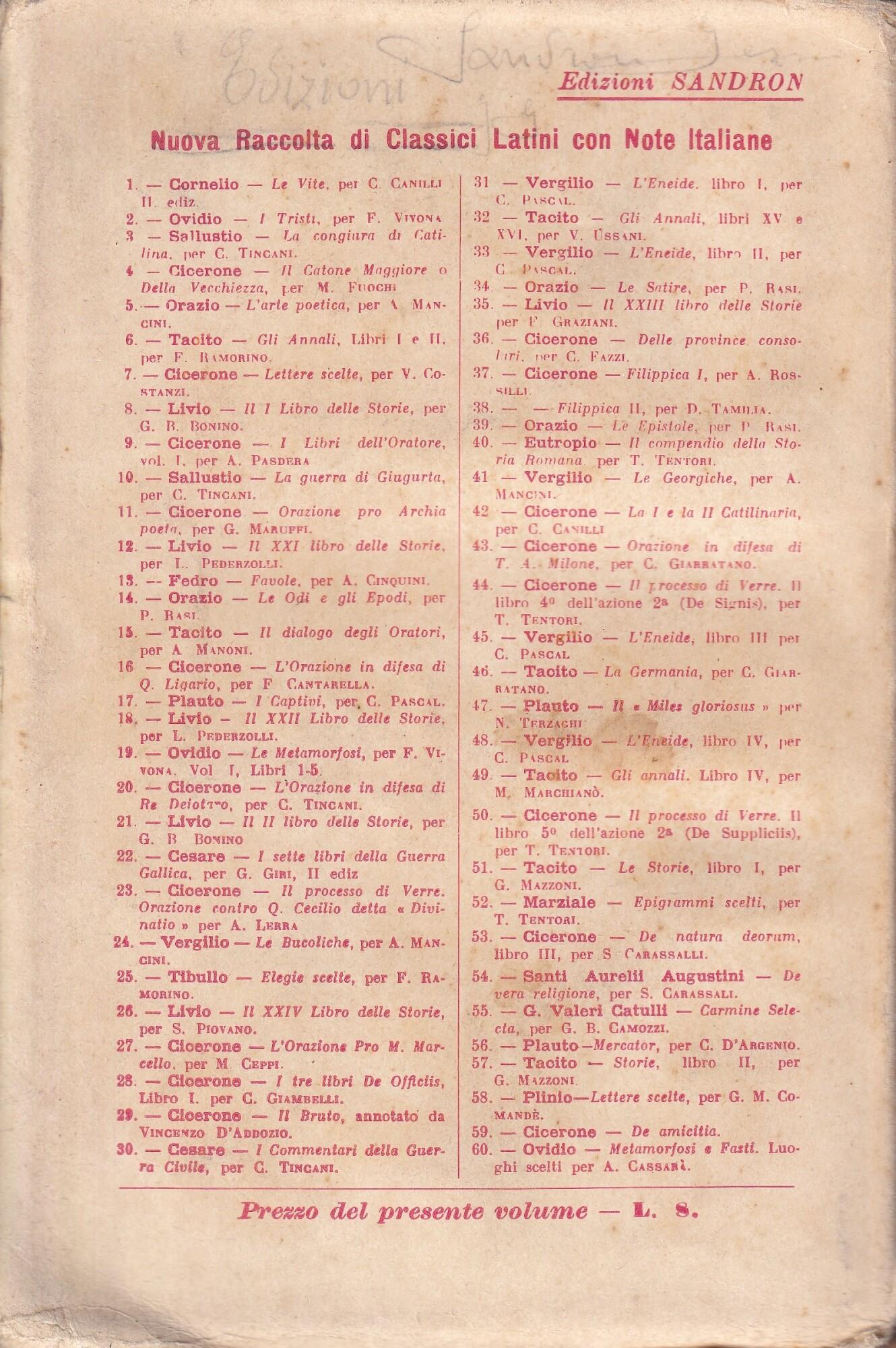 I Commentari della Guerra Civile riveduti e commentati da Carlo Tincani