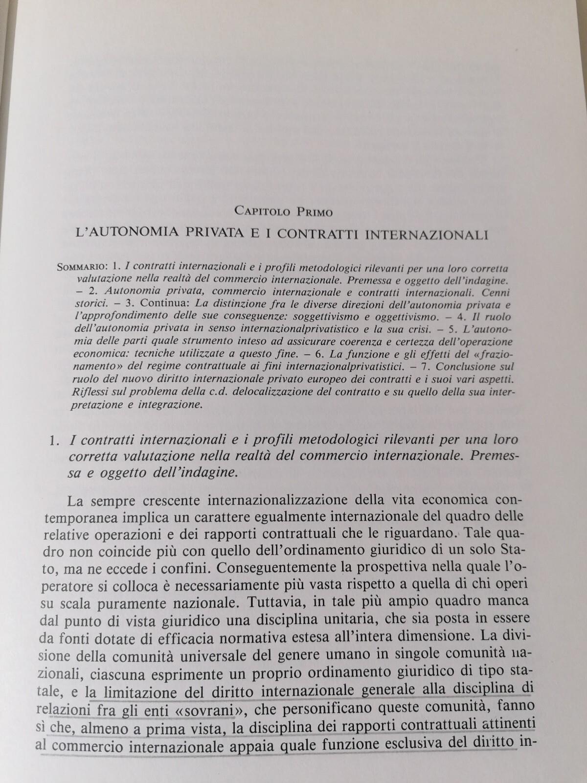 Il contratto internazionale