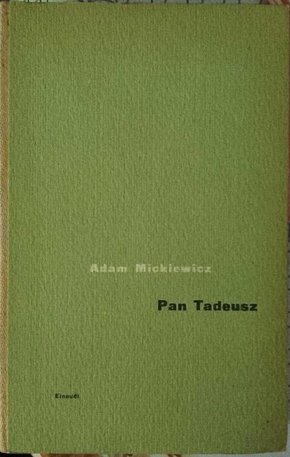 Pan Tadeusz - Adam Mickiewicz - copertina