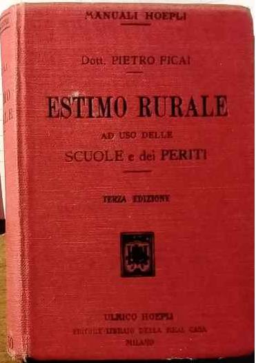 Estimo rurale ad uso delle scuole e dei periti - copertina