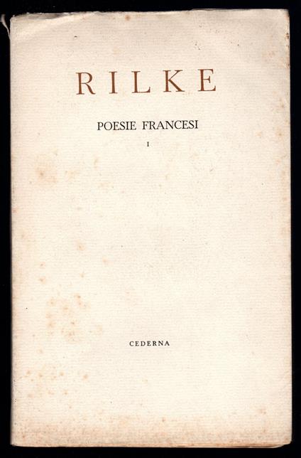 Poesie francesi 1 - copertina