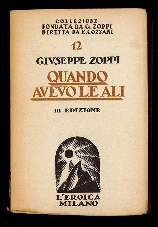 Quando avevo le ali - copertina